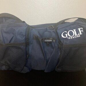 Golf Magazine Navy Promotional Duffle W/ Cooler Bag - Multiple Pouches & Pockets